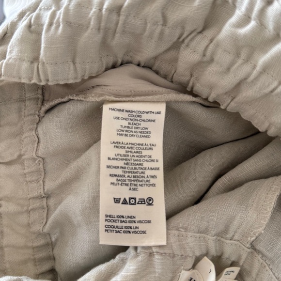 Anthropologie The Somerset  Pull On Linen Pants Size L - Picture 13 of 16
